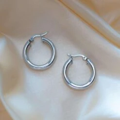 Classic Silver Filled Hoops -Prya Store classic silver filled hoops prya 22879303