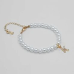 Classic Pearl Initial Anklet -Prya Store classic pearl Anklet gold K PRYA 241cdb47 c760 4d8d aeb6 14c078a89b72