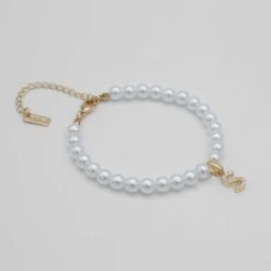 Classic Pearl Initial Anklet -Prya Store classic pearl Anklet gold S PRYA 18e01549 a806 485d 8717 3f9ff3b6a5cd