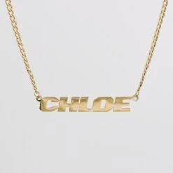 Action Custom Name Necklace