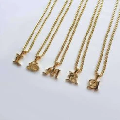 Cubana Initial Necklace 25 Cubana Initial Necklace -Prya Store cubana initial necklace prya 22879351
