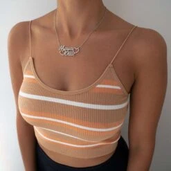 Double Name Heart Necklace -Prya Store double name heart necklace prya 22879429