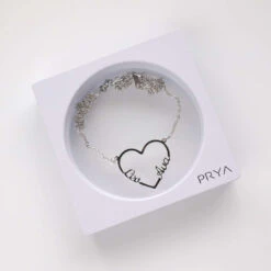 Heart Double Name Necklace -Prya Store heart double name necklace prya 22879532