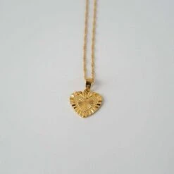 Heart Pendant Necklace 5 Heart Pendant Necklace -Prya Store heart necklace prya 22879578