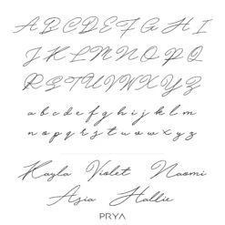 Valencia Custom Name Necklace -Prya Store hijrnotesfont