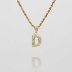 ICY Mini Bubble Initial Necklace -Prya Store icy Mini Bubble Initial Necklace D gold PRYA