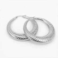 Julia Silver Hoops -Prya Store julia silver hoops prya 22879710 2