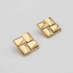 Kia Square Earrings 12 Kia Square Earrings -Prya Store kiaearring1 gold PRYA 1