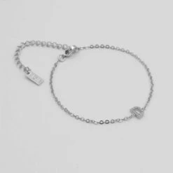 Lana Icy Initial Bracelet 30 Lana Icy Initial Bracelet -Prya Store lana icy initial bracelet D silver PRYA