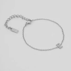 Lana Icy Initial Bracelet 32 Lana Icy Initial Bracelet -Prya Store lana icy initial bracelet E silver PRYA