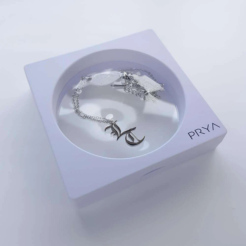 Old English Double Initial Necklace 10 Old English Double Initial Necklace - Image 10