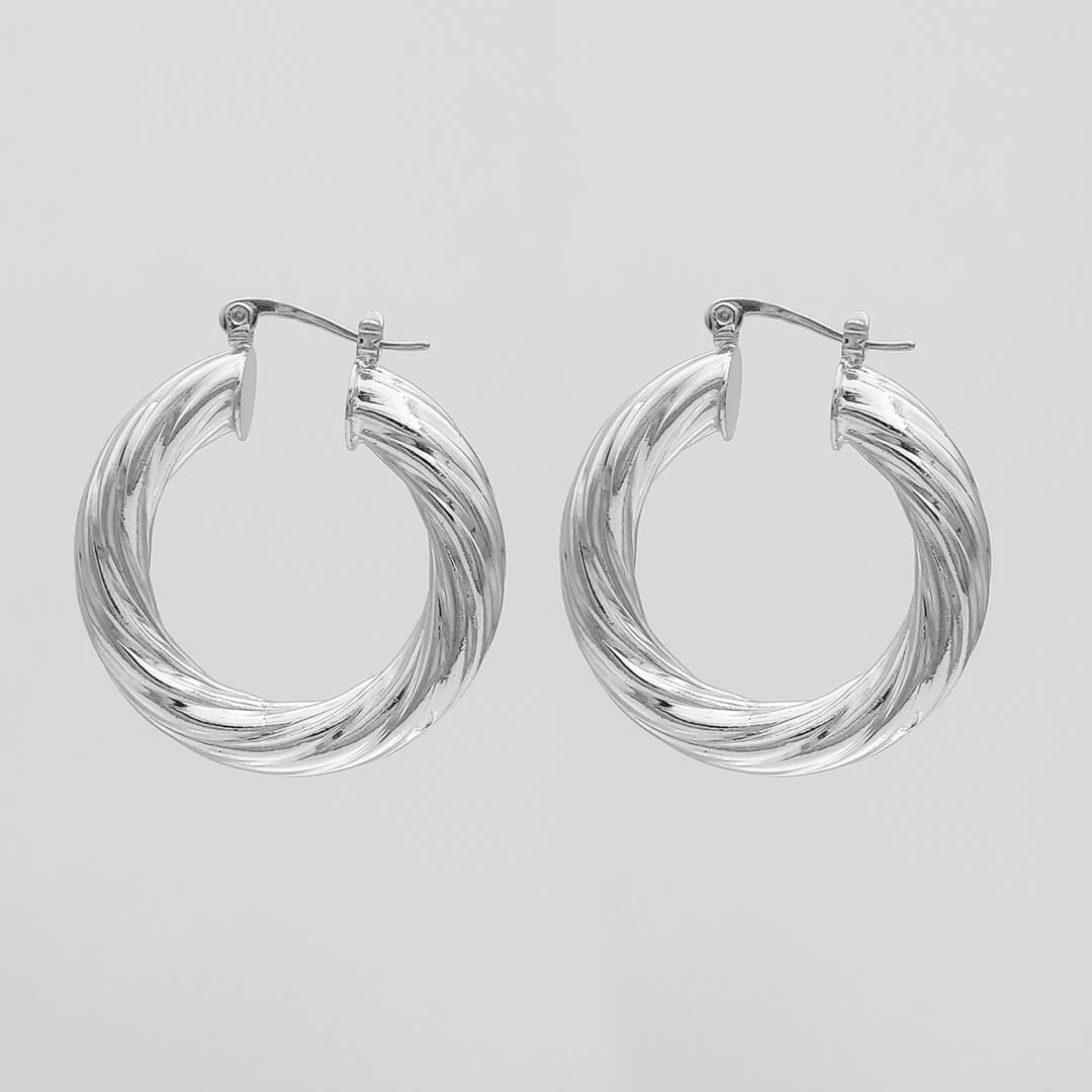 Sara Thick Hoops 2 Sara Thick Hoops - Image 2