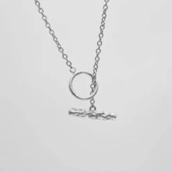 Tilly Toggle Bar Necklace -Prya Store tilly toggle bar necklace silver